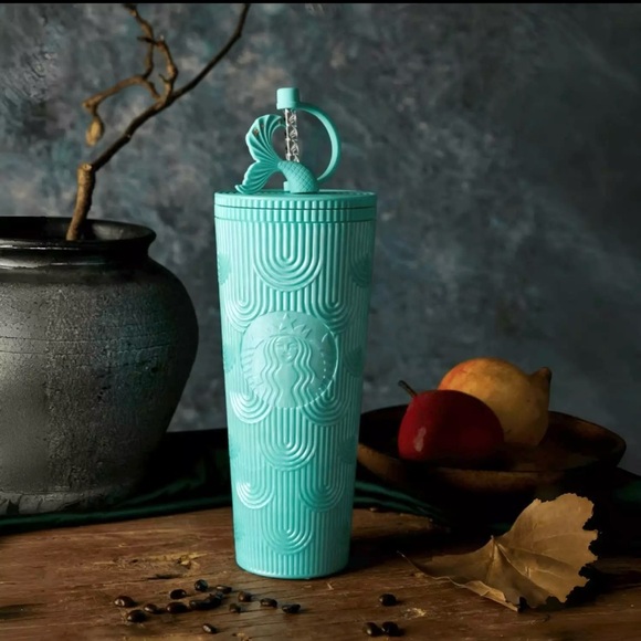 Starbucks Other - Starbucks China 25th Anniversary 24oz Tiffany Blue Scale Tumbler